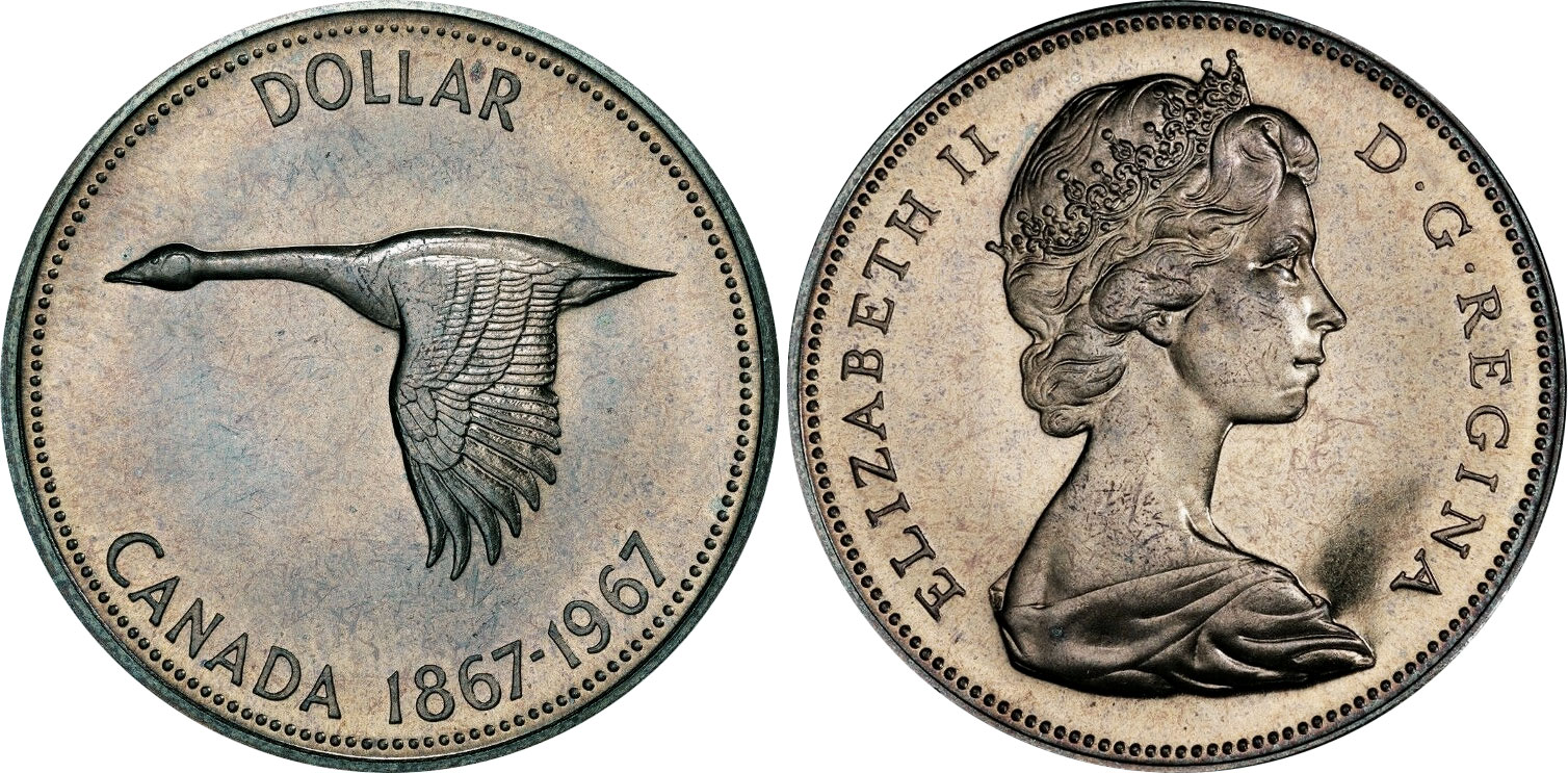 1 dollar canadien, 1967