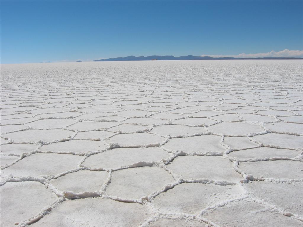 Le désert de sel en Bolivie