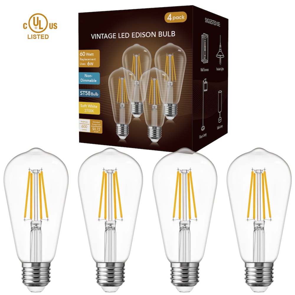 Boîte d'ampoules Edison